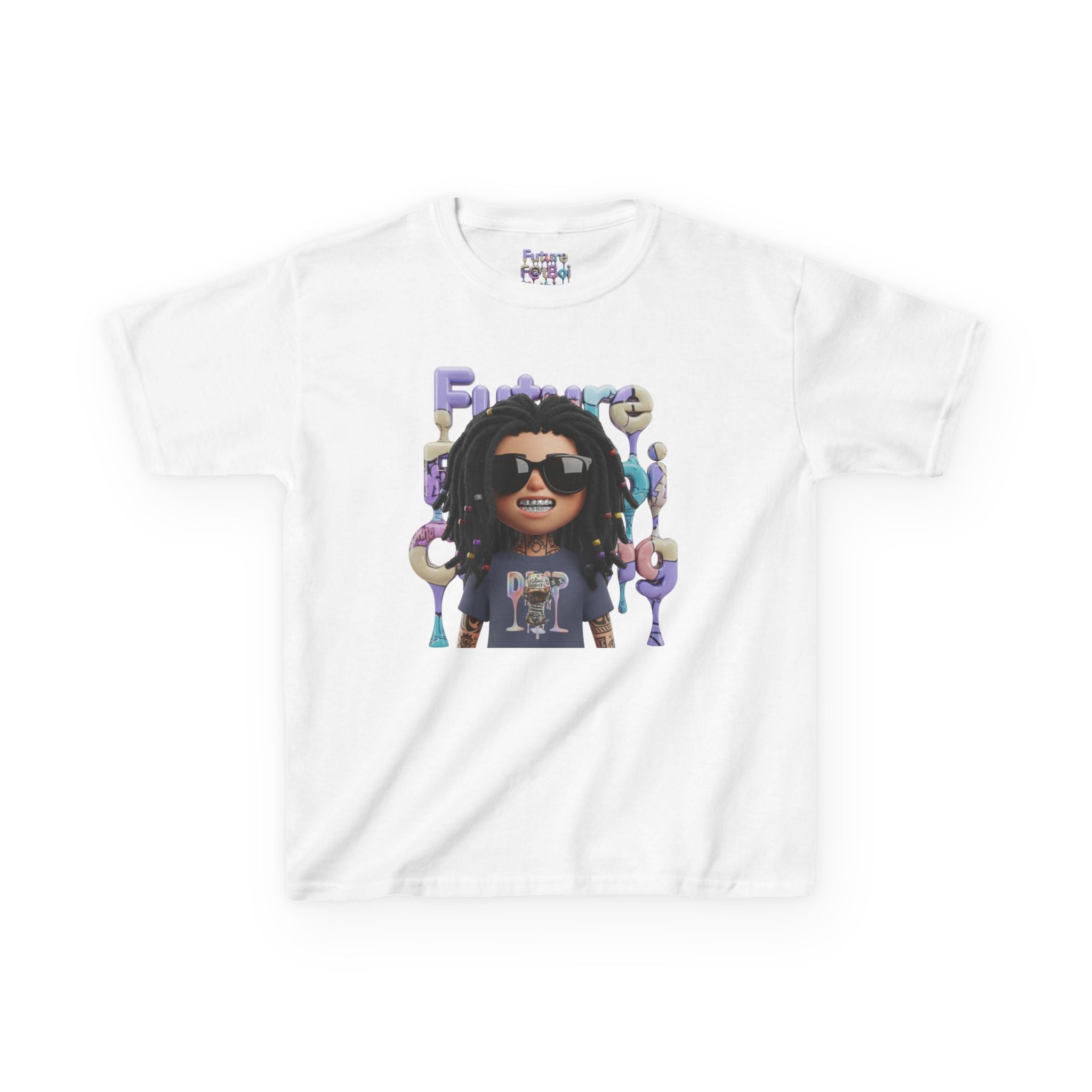 Kids Tee - FUTURE F@TBOI LOGO DRIP Design, Streetwear, Cool Kids Clothing