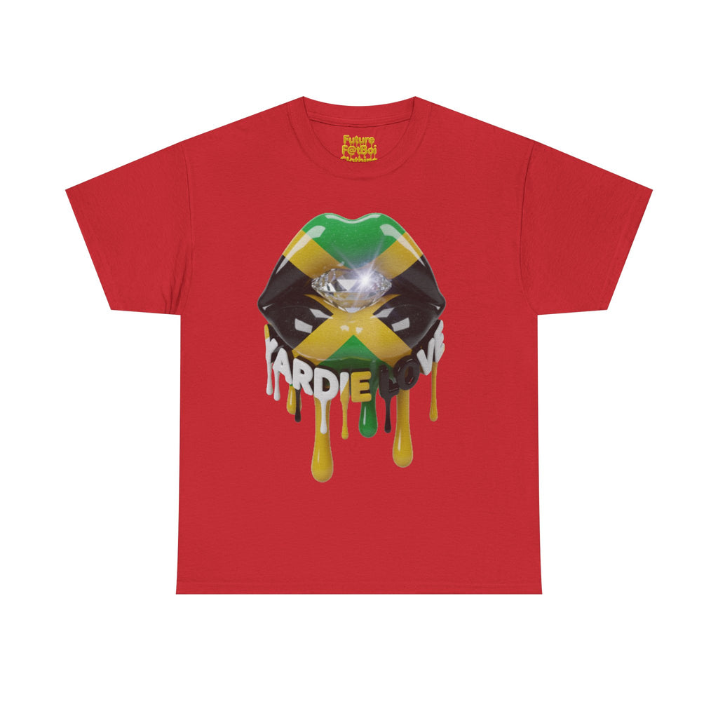 YARDIE LOVE - Jamaican Vibe - Unisex Heavy Cotton Tee, Perfect for Summer Festivals, Pride Events, Casual Outings, Gifts for Creatives, Beachwear, [...]
