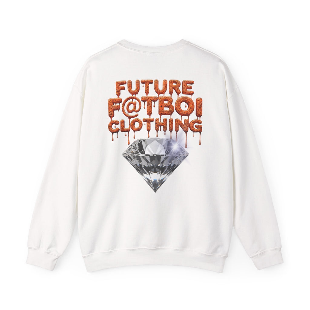 Future Fatboi Orange Diamonds - Unisex Heavy Blend™ Crewneck Sweatshirt