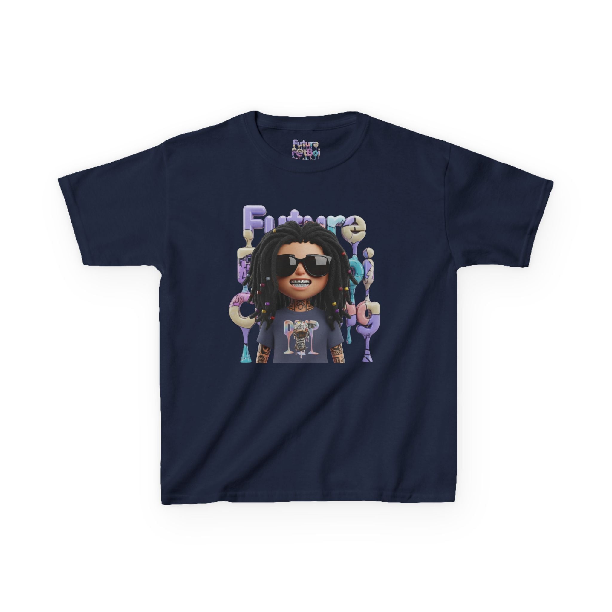 Kids Tee - FUTURE F@TBOI LOGO DRIP Design, Streetwear, Cool Kids Clothing
