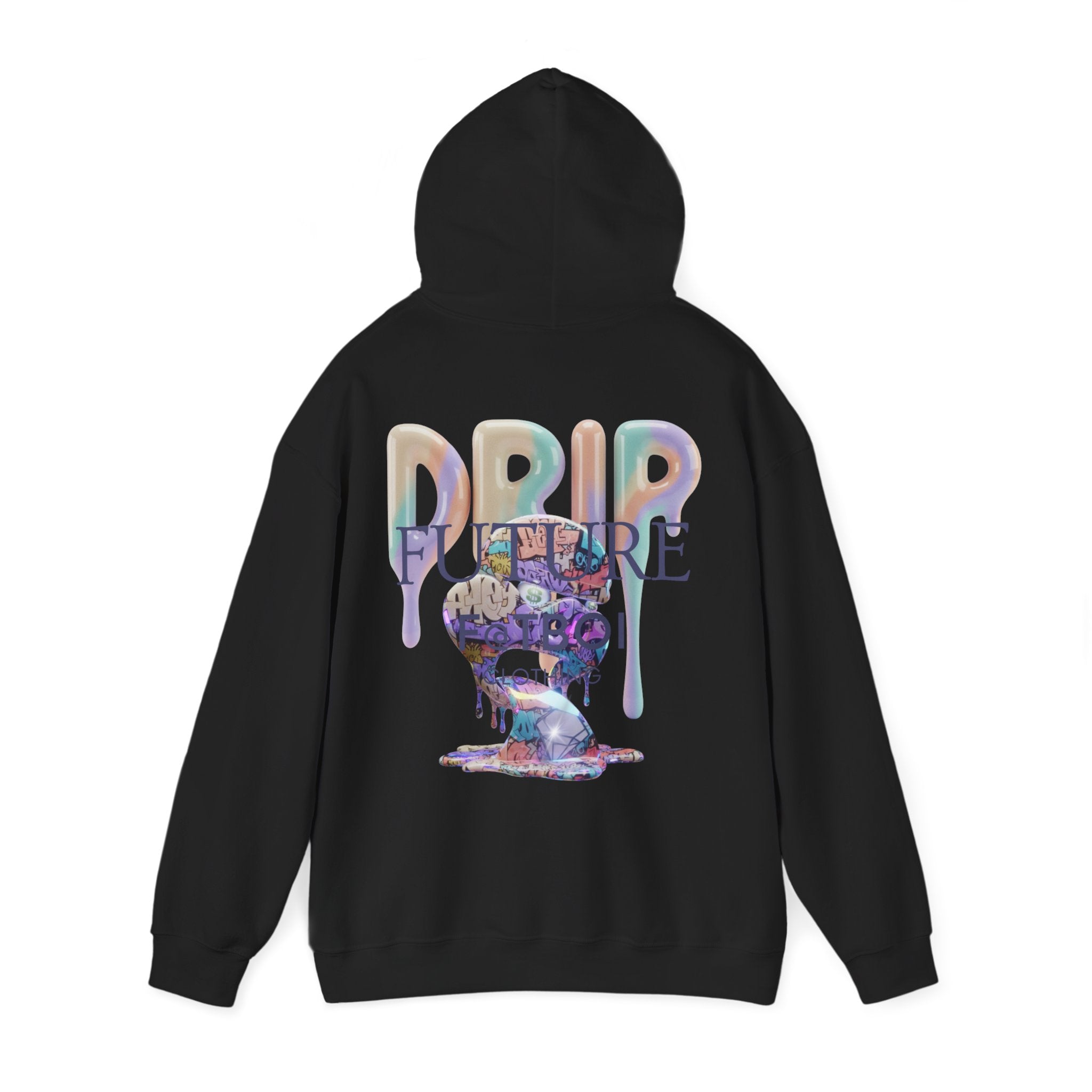 FUTURE F@TBOI GRAFFITI DIAMOND HOG DRIP - Trendy Drip Hoodie, Unisex Sweatshirt for Casual Wear, Streetwear Fashion, Gift for Friends, Cool Graphic Style