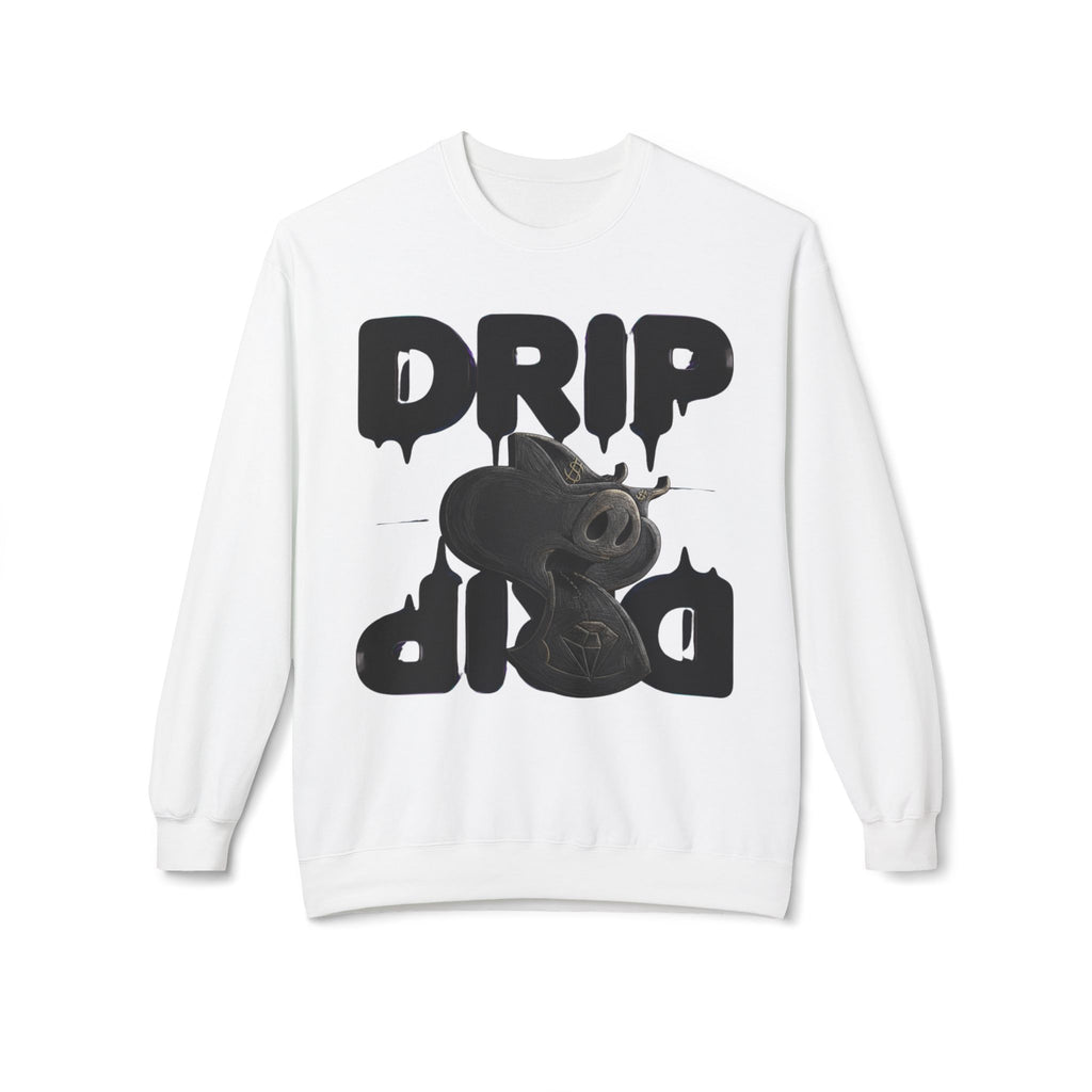 Future Fatboi Clothing Liquorice  Drip Unisex Fleece Sweatshirt, Drip Style Crewneck, Streetwear Fashion, Casual Warmth, Perfect for Gifting