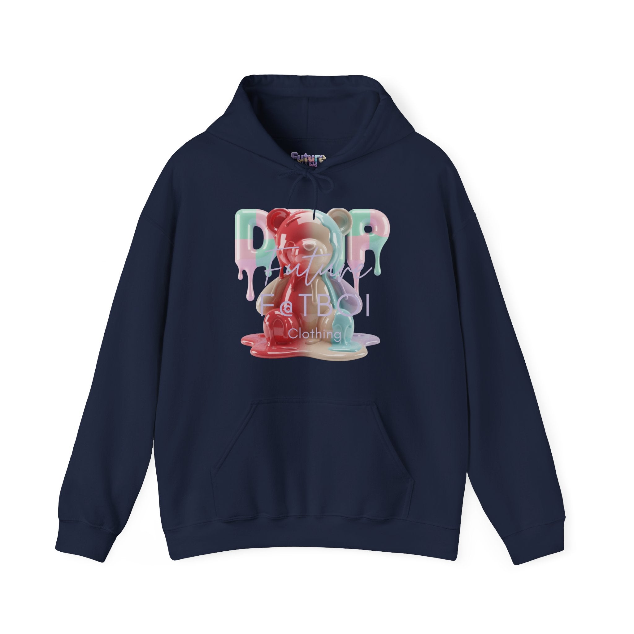 Colorful Drip Bear Hoodie