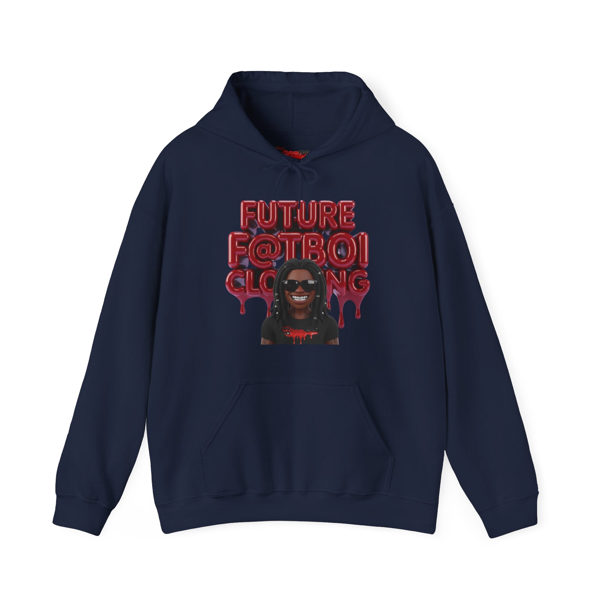 Future Fatboi Clothing Hoodie, Unisex Black Sweatshirt, Trendy Streetwear, Graphic Hoodie, Fashion Gift for Hip-Hop Lovers